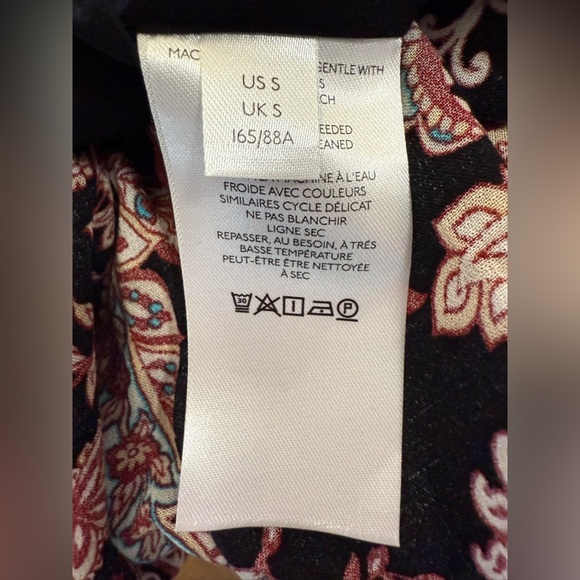 Anthropologie Women’s Cady Tiered Paisley Lined Long Sleeve Tunic Dress - Picture 9 of 11